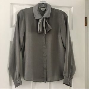 ASOS tie neck blouse